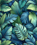 Tropical Leaves Pattern Rug