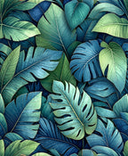 Tropical Leaves Pattern Rug