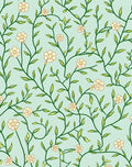 Botanical Vine Blossom Pattern Rug