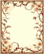 Vintage Floral Scrollwork Rug