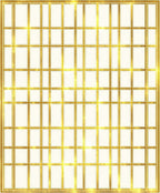 Elegant Gold Geometric Grid Rug