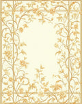 Elegant Floral Vine Pattern Rug