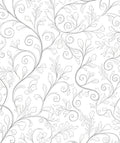 Delicate Leaf Scroll Pattern Design Rug