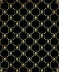 Golden Beehive Geometric Pattern Rug