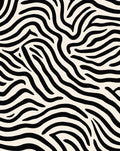 Bold Black White Animal Prints Rug