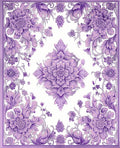 Lavish Floral Scrollwork Pattern Rug