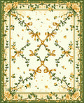 Floral Bow Vine Pattern Rug