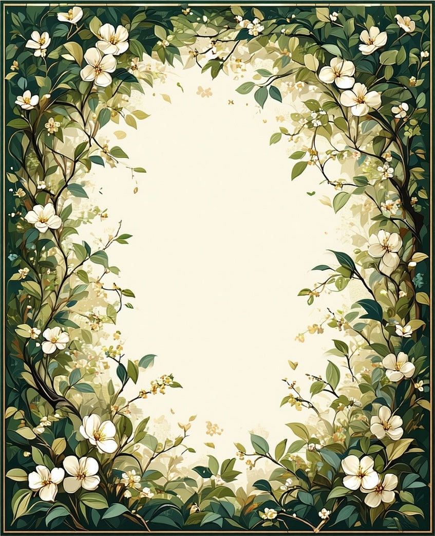 Vineyard Floral Branches Design Rug