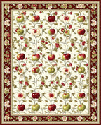 Farmhouse Apple Blossom Botanical Design Rug