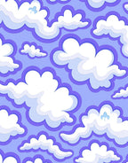 Lavender Sky Cloud Pattern Rug