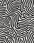 Bold Black White Abstract Lines Rug