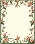 Vintage floral vine pattern Rug