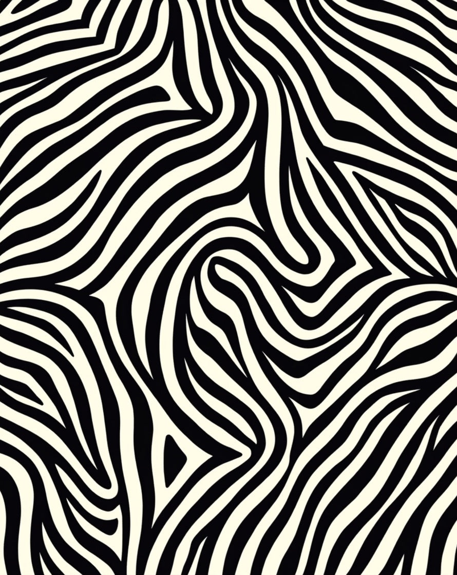 Bold Zebra Striped Pattern Rug
