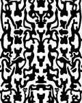 Abstract Figures Black White Pattern Rug