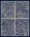 Abstract Wave Pattern Design Rug