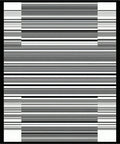 Modern Black White Stripe Graphic Rug