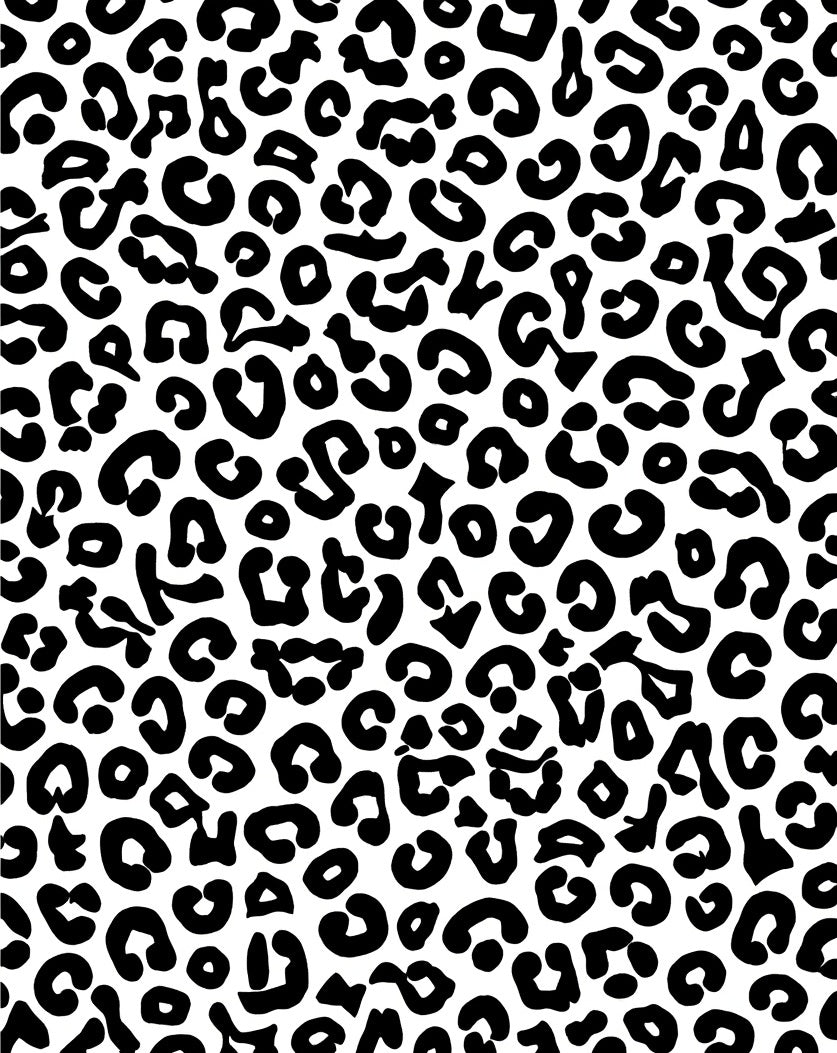 Monochromatic Animal Spots Pattern Rug
