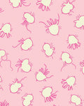 Pink Yellow Abstract Motif Rug