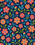 Vibrant Floral Pattern Design Rug