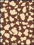 Organic Abstract Brown Beige Pattern Rug