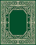 Ornate Floral Vine Border Rug
