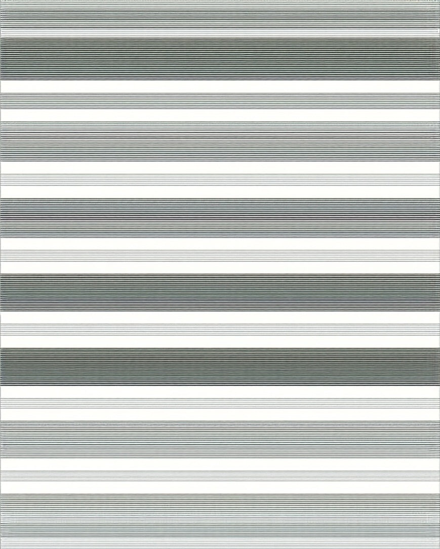 Thin Lined Graduated Stripe Pattern Rug