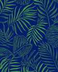 Tropical Leaf Outline Pattern Rug