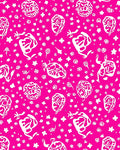 Abstract Figure Pink White Pattern Rug