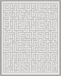 Minimalist Geometric Maze Pattern Rug