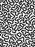 Abstract Black Line Maze Pattern Rug