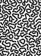 Abstract Black Line Maze Pattern Rug