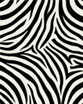 Bold Black White Animal Print Rug