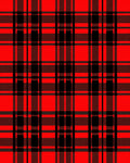 Classic Red Black Plaid Checks Rug