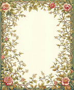 Art Nouveau Floral Vine Rug
