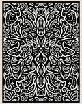 Whimsical Abstract Organic Flow Design Rug