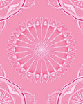 Feminine Floral Sunburst Mandala Design Rug