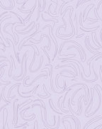 Flowing Lilac Abstract Organic Design Rug