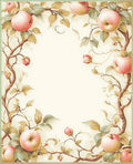 Vintage Apple Blossom Vine Pattern Rug
