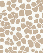 Neutral Abstract Organic Shapes Rug