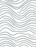 Serene Gray Wavy Abstract Rug