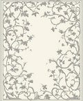 Vintage Floral Vine Pattern Rug