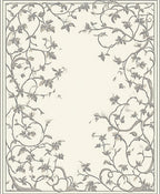 Vintage Floral Vine Pattern Rug