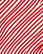 Crimson White Diagonal Wavy Stripes Rug