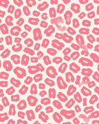 Pink Leopard Print Pattern Rug