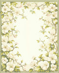 Elegant Floral Branches In Blossom Design Rug