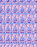 Art Deco Fan Pattern Pink Purple Rug