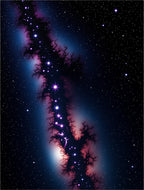 Cosmic Nebula Starry Night Rug