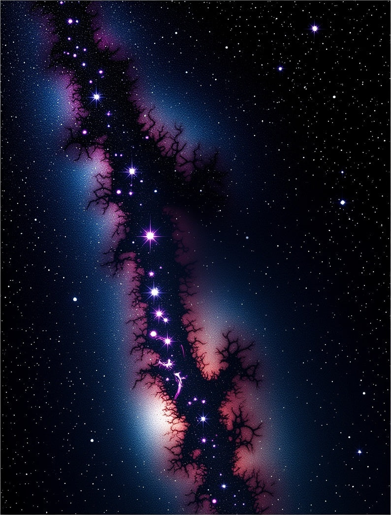 Cosmic Nebula Starry Night Rug