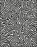Abstract Black White Swirl Pattern Rug
