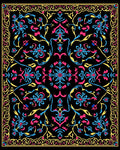 Vivid Floral Vine Intricate Design Rug